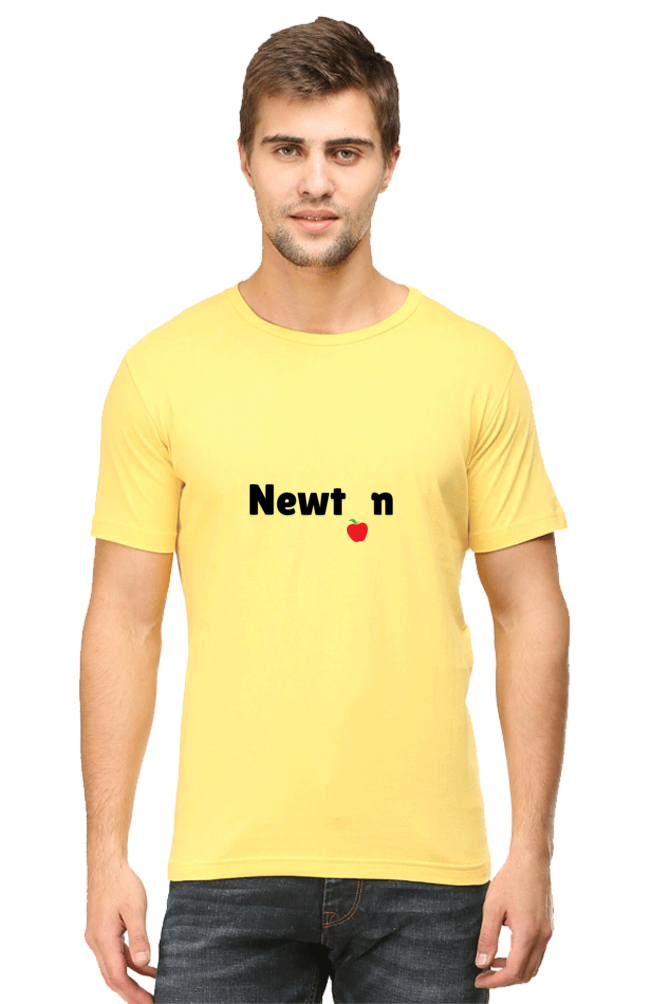 Round Neck Half Sleeve T-Shirt - Newton