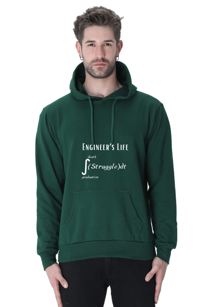 Unisex Hooded SweatShirt - Engineer's Life = Struggle