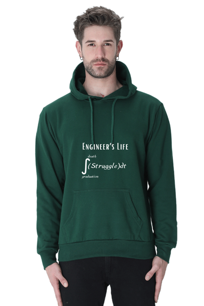 Unisex Hooded SweatShirt - Engineer's Life = Struggle