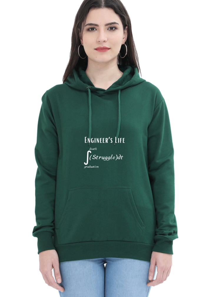 Unisex Hooded SweatShirt - Engineer's Life = Struggle