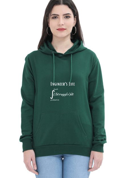 Unisex Hooded SweatShirt - Engineer's Life = Struggle