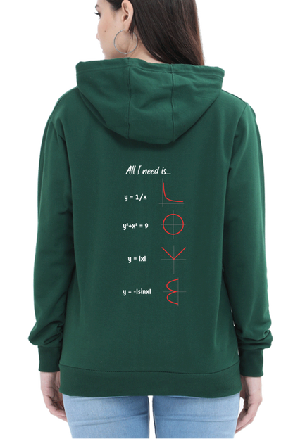 Unisex Hooded SweatShirt Regular Fit - All I Need is Love