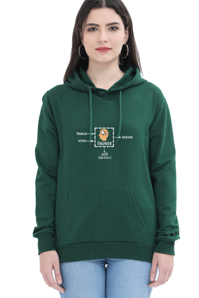 Unisex Hooded SweatShirt - Problem + Engineer = Solution