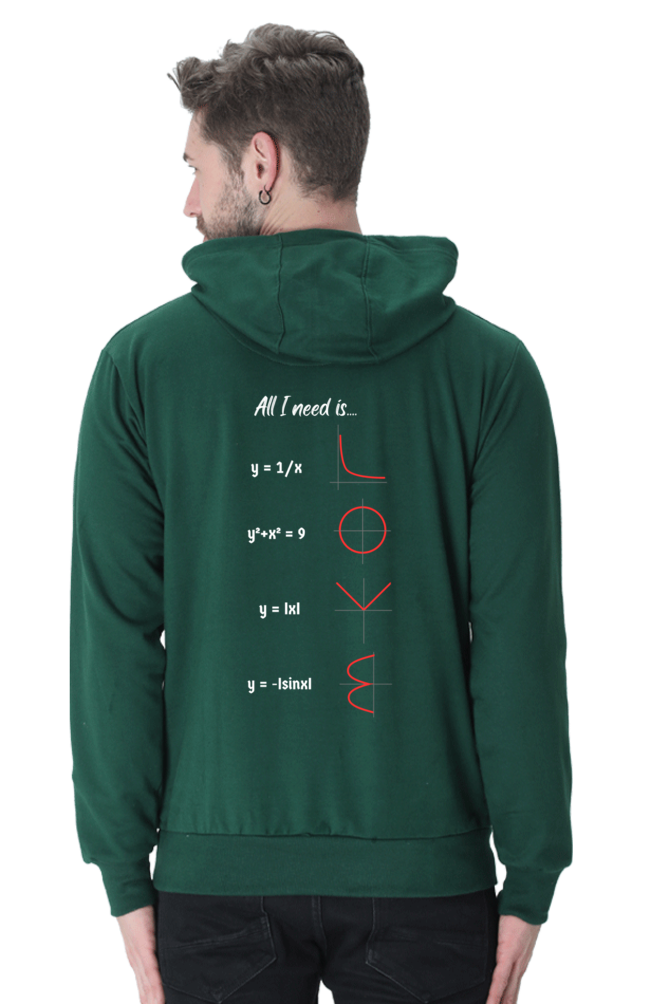 Unisex Hooded SweatShirt Regular Fit - All I Need is Love