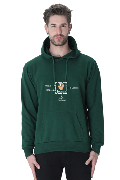 Unisex Hooded SweatShirt - Problem + Engineer = Solution