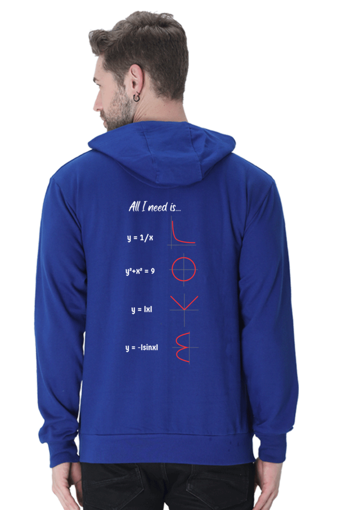 Unisex Hooded SweatShirt Regular Fit - All I Need is Love