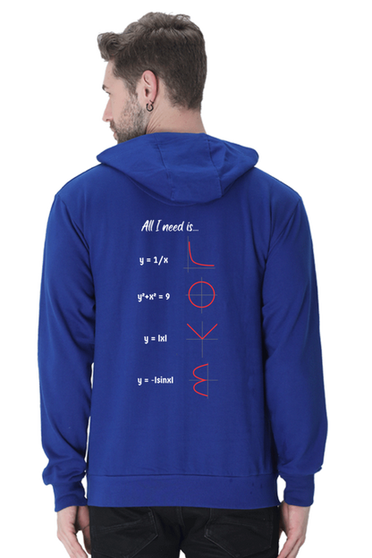 Unisex Hooded SweatShirt Regular Fit - All I Need is Love