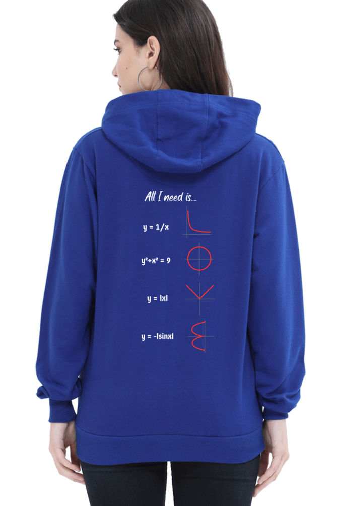 Unisex Hooded SweatShirt Regular Fit - All I Need is Love