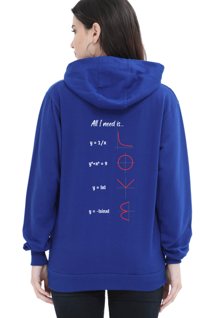 Unisex Hooded SweatShirt Regular Fit - All I Need is Love