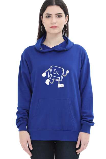 Unisex Hooded SweatShirt - ESC Button (Life Problems)