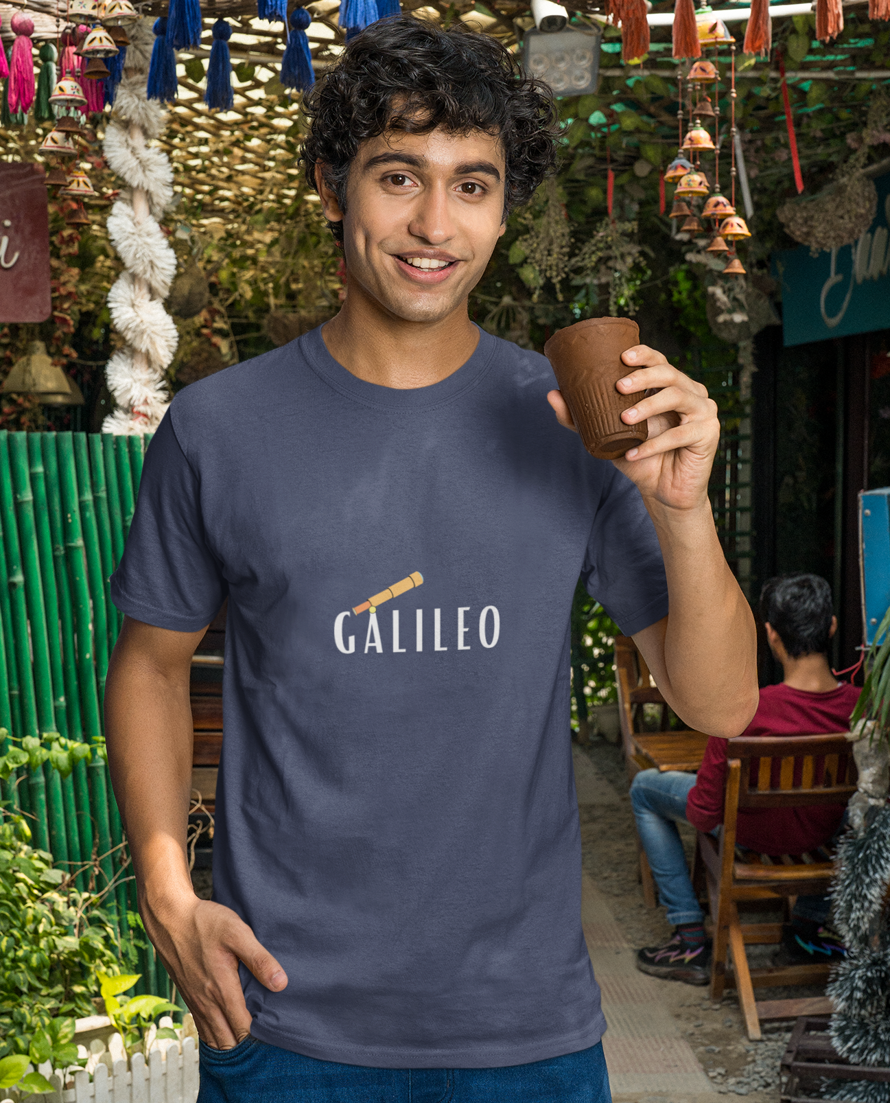 Round Neck Half Sleeve T-Shirt - Galileo