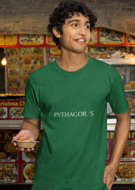 Round Neck Half Sleeve T-Shirt - Pythagoras Theorem