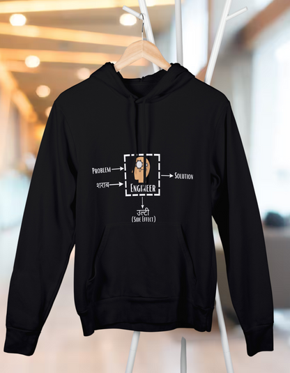 Unisex Hooded SweatShirt - Problem + Engineer = Solution