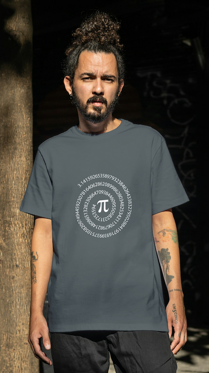 Round Neck Half Sleeve T-Shirt - Pi Number Math T-Shirt