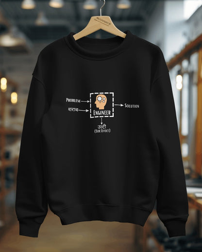 Unisex SweatShirt - Problem + Engineer = Solution