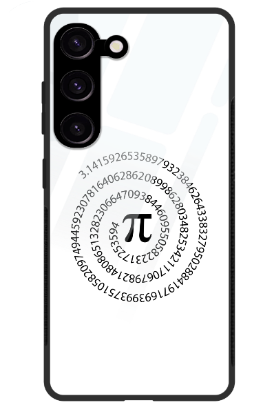 Samsung Glass Case - Pi Number